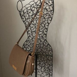 Marc Jacobs Brown Textured Leather Crossbody Purse